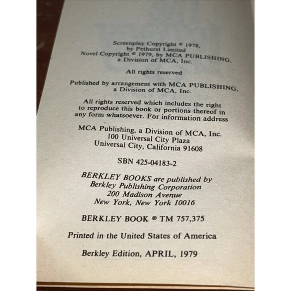 Legacy John Coyne 1980 Paperback‎ Book